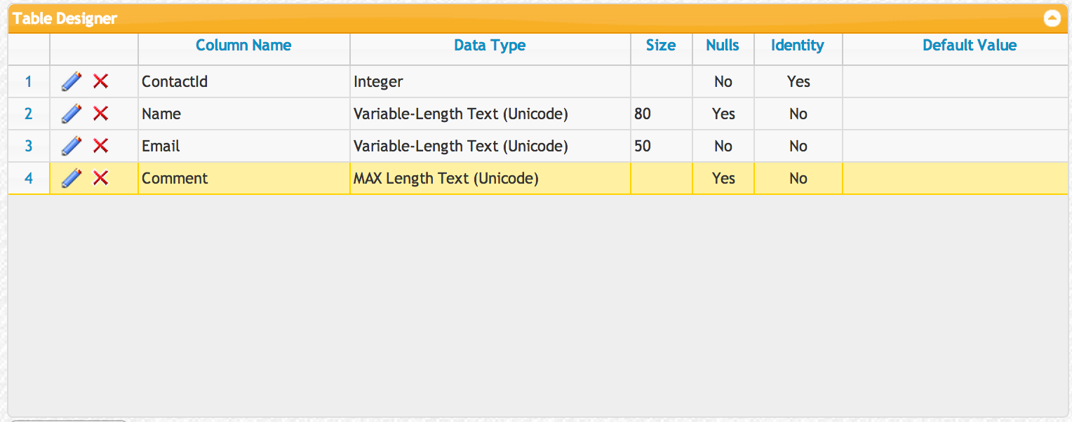 Create the rest of your columns